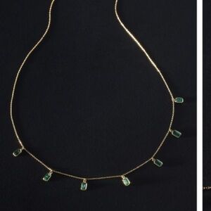 ‼️ISO‼️ Anthropologie Emerald Drops Necklace